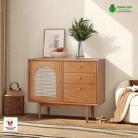 CANKA - Lemari Bufet Rotan Kecil Klasik Terbaru Minimalis Kayu Jati Murah