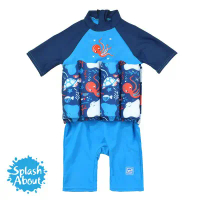 【Splash About 潑寶】UV FloatSuit 兒童防曬浮力泳衣 - 海底大冒險 1-2 歲-2-4 歲