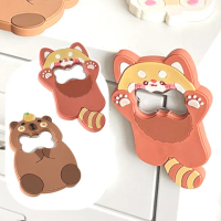 【一物多用】動物矽膠磁吸開瓶器2入(冰箱磁鐵 開瓶器 擰蓋器 開罐器 擺飾 居家 裝飾 禮物)