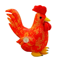 小雞毛絨玩具雞公仔雞年吉祥物大公雞玩偶布娃娃抱枕禮物年會禮品