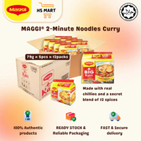 Maggi Kari 1 Carton 60packs x 79g Maggi 2-Minute Noodles Curry 79g x 5pcs x 12packs HALAL Certified