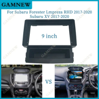 9 Inch Car Frame Fascia Adapter Canbus Box Decoder For Subaru Forester Lmpreza XV 2017-2020 Android Radio Dash Fitting Panel Kit