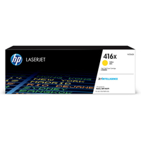 【點數最高3000回饋】 HP 416X 黃色原廠 LaserJet 高容量碳粉匣(W2042X) For HP LaserJet M454 / M479