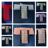 Renda katun lebar 7cm isi 15yard
