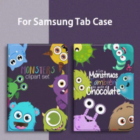 Cartoon Monsters University Case For Samsung Galaxy Tab S8 Plus S7 FE Magnetic Trifold Stand Case for Tab S6 Lite 10.4 A8 Case