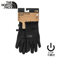 【The North Face 可觸屏四向彈性保暖手套《黑》】4SHA/機車手套/防滑手套/保暖