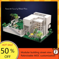 4066PCS Giovannitti House of Richard Meier Modular MOC Creative street view Model Building Blocks Education Assembly Toys Gifts