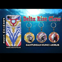 Custom Case Ultraman Z Delta Rise Claw + gantungan kunci