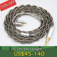 99% Pure Silver Palladium + Graphene Gold Earphone Shielding Cable For Sennheiser IE100 IE400 IE500 Pro 4 core LN008224