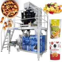 Automatic Dry Fruit Apple Chips Granule Premade Zipper Pouch Weighing Doypack Packing Packaging Machine