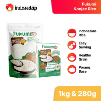 IndoSedap Fukumi Konjac Rice| Authentic Original Indonesian Healthy Low Calorie Rice (280g / 1kg)