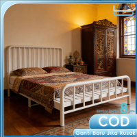 LU2-Single Queen King iron frame bed Steel frame bed Student iron bed Single iron bed/double iron be