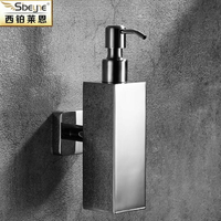 西鉑萊恩304不銹鋼浴室洗手液瓶皂液盒壁掛皂液器洗發水液器掛壁