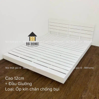 [BBHOME] Giường Pallet cao 12cm và 20cm, ốp gọn kín chân chống bụi, gỗ mới + sơn TRẮNG