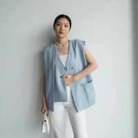 MJ_style - Vest  GANNI - Atasan Tank Top Wanita - Rompi Casual.