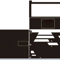 Pre-cut 1xTop+1xPalmrest+1xBottom Skin Vinyl Sticker Cover For ASUS Vivobook Go 15 OLED E1504G E1504 Without Fingerprint Hole
