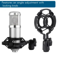 Universal Professional Condenser Microphone Mic Shock Mount Holder Studio Recording Bracket For Large Diaphram Mic Clip