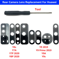 New Camera Glass For Huawei Y5P 2020 Y6 Y6S Y7 Pro 2019 Prime Y7A Y7P Y8P Y8S Y9 Prime Y9A Y9S P50 Rear Glass Lens Repair Tool