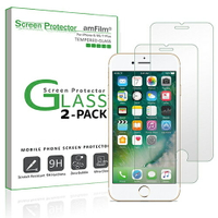 【美國代購】amFile iPhone 7 Plus 6S Plus 6 Plus Screen Protector 螢幕玻璃保護貼 (2片裝)