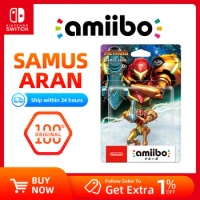 Nintendo Amiibo Figure - SAMUS ARAN - Nintendo Switch Game Console Game Interaction Model for Nintendo Switch OLED Lite