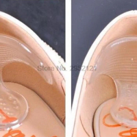 by dhl 1000Pair Silicone Insoles For Shoes Gel Pads For Feet Care Protect Back Heel Gel Insoles Pads Non Slip Pedicure tool