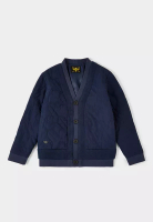 GWD Adlib Navy Quilted Knit Cardigan