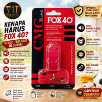 Peluit FOX40 Classic - Whistle Peluit Fox 40 - Pluit Wasit Parkir Pramuka Outdoor Camping kuning