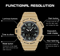 SANDA New Fashion Sport Men's Watch Casual Style Watches Men Military Quartz Wristwatch Diver S Shock Man relogio masculino 3101