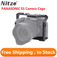 NITZE CAMERA CAGE FOR PANASONIC LUMIX S5 - TP-LS5 Aluminum Alloy Video Camera Cage