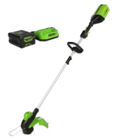 Greenworks 60V 13" Cordless Battery String Trimmer with 2.0Ah Battery &amp; Charger 2122902