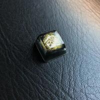 Metal Punk Style Gear Design Resin Keycaps For Cherry Mx Switch Mechanical Gaming Keyboard Black Gold OEM R4 Profile Key Caps