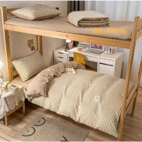 Bộ ga giường nệm Kí Túc Xá 80x190cm, Drap ga gối trải giường đơn ktx, dùng Bốn Mùa (Miễn Phí Bo Chun