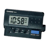 【CASIO】摺疊電子音鬧鐘(PQ-10-1)