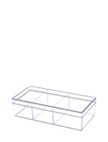 กล่องเหลี่ยมใส3ช่อง 10X20.8X5.