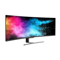 1ms response time 49 inch curved design 4k 144hz gaming monit