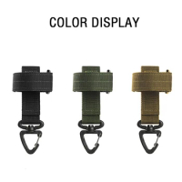 Outdoor Keychain Tactical Gear Clip Keeper Pouch Belt Keychain EDC Molle Webbing Gloves Rope Holder Military Molle Hook