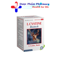 Viên uống L-Cystine Roxtech bổ sung biotin khỏe tóc, mọc tóc nhanh, giảm gãy rụng tóc - Hộp 60 viên