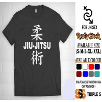 Mantab KAOS JIU-JITSU KANJI JEPANG KAOS JUJUTSU JIUJITSU KARATE KAOS BELADIRI Murah