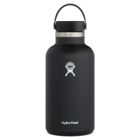 【Hydro Flask】64oz/1900ml 寬口提環保溫杯(時尚黑 保溫瓶)