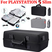 for PLAYSTATION 5 Slim Carrying Case Bag EVA Hard Shell Case for PS5 Slim Portable Storage Bag for PS5 Slim Console Controller
