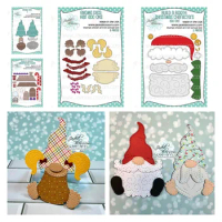 Gnome Dies Hair Add Ons Build a Booth Die Christmas Characters Add Ons Metal Cutting Dies Stencils for DIY Scrapbooking Photo