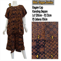 Baju Tidur Babydoll Celana Pendek Batik Cap Jumbo