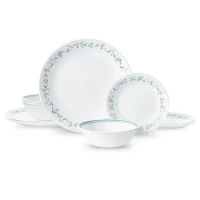 Corelle® Country Cottage, White and Blue, 12 Piece, Dinnerware Setdishes  Dinner Plates Dinnerware Set