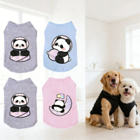 Pet SpringVest Fashion Cute Panda Print Comfortable Material Suitable For Cat & Dog Party Wear suita