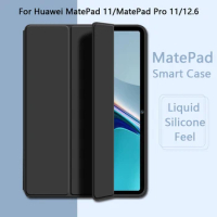 For Huawei MatePad 11 matepad Pro 11 matepadpro12.6 11inch Silicone Soft Case Triple Folding Protective Back Cover
