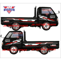 Stiker mobil pick up l300 cutting stiker striping bak l300