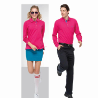 【Pro Dormy】普多力 台灣製 男款 中性版 女款 長袖上衣 休閒POLO衫 高爾夫球衫(男女同款)