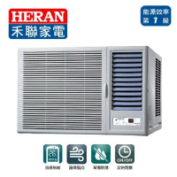 【HERAN 禾聯】R32變頻窗型冷氣機 (含標準安裝)1級 HW-GL80第12級能源效率可申請節能補助