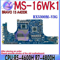 MS-16WK1 For MSI GF65 MS-16W MS-16WK VER:1.0 Laptop Motherboard With AMD R5-4600H R7-4800H CPU RX5300M/RX5500M GPU 100% Test Ok
