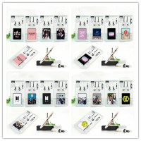Tai nghe nhét tai KPOP BNK48 BP EXO Hộp đựng Giá đỡ điện thoại di động WANNA ONE GOT7 IKON JBJ RED V